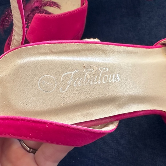 Fuchsia Heels $25 - Picture 4 of 5